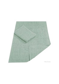 Resim 2 Li Banyo Ayak Havlusu %100 Pamuk 50x70 Cm Menesch Yeşil Çok Renkli 