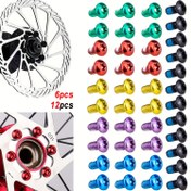Resim 6/12 adet M5x9mm Bisiklet Disk Fren Rotor Bilekleri - Yüksek Sıcaklık Dayanıklı Karbon Çelik Vidası, T25 Altıgen Baş, Geliştirilmiş Tutuş, Canlı Renkler (Teal, Kırmızı, Sarı, Mor, Mavi, Siyah) Dağ Bisikleti ve Yol Bisikleti Fren Pedleri Montajı, Bisiklet Fren Parçaları, Güvenli Montaj, Dayanıklı Yapı 