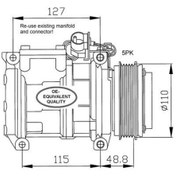 Resim KLIMA KOMPRESOR BMW M52 M50 E36 91-98 M60 E34 92-96 NRF 32048 