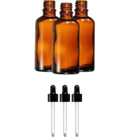 Resim Aropi Amber Cam Şişe Damlalıklı 100 Ml 100 Adet 