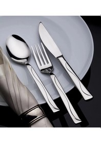 Resim Almond Başak Sade 12 Adet Tatlı Bıçağı 