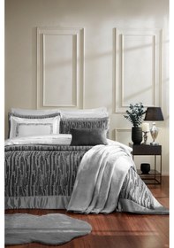 Resim Özdilek Velluto Çeyiz Seti 27 Parça - Gri Gri 