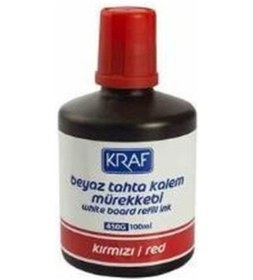 Resim KRAF 100ml BOARD MARKER MUREKKEBI KIRMIZI(450G) 