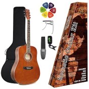Resim SX SD104KBR Akustik Gitar Seti (Kahverengi) 