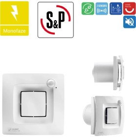 Resim Soler&Palau Silent Dual 100 Sensörlü Egzoz Fanı 2200 Rpm 25 Hava Debisi Tasarruflu Çalışma 