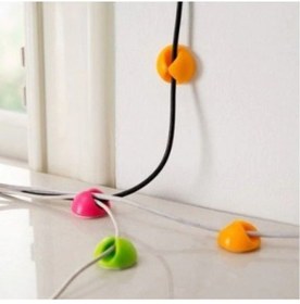 Resim Siyah Beyaz Kablo Sabitleme Klipsi 10lu Düzenleyici Renkli 