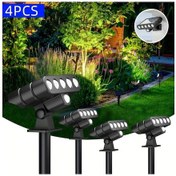 Resim Willowhaven 4 Adet Sıcak/beyaz Işıklı Güneş Enerjili Dış Mekan Aydınlatma Spot Lamba Zemin Ve Duvar Diğer 