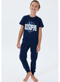 Resim U.S. Polo Assn. U.s. Polo Assn. Erkek Çocuk Lacivert Pijama Takım Us2413-c-v1 