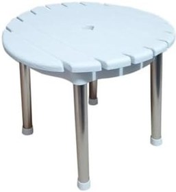 Resim Dünyanın En Sağlam Taburesi Alüminyum Paslanmaz Ayaklı Kaymaz Yuvarlak Lambiri Banyo Taburesi 