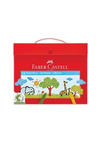 Resim Faber-castell Çantalı Pastel Boya Karton 24 Renk Karışık 