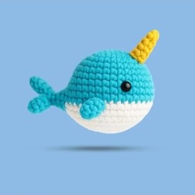 Resim Erdo Ticaret Balina Tasarımlı Amigurumi Örgü Kiti 
