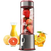 Resim EN SİGA Şarjlı 4 bıçaklı metal Blender özelleştirilmiş taşınabilir yüzlü OEM kişisel USB mini blender 