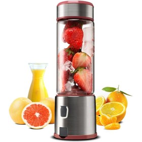 Resim EN SİGA Şarjlı 4 bıçaklı metal Blender özelleştirilmiş taşınabilir yüzlü OEM kişisel USB mini blender 