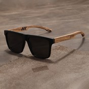 Resim 1 Adet Retro Yarım Çerçeve Reçetesiz Moda Gözlükleri - Hafif PC Çerçeve & AC Lensler, Çok Renk Seçenekleri, Erkek ve Kadınlar için Şık Üniseks Aksesuarlar, Moda Gözlüğü | Zarif Çerçeve Tasarımı | Doğal Ahşap Vurgular 