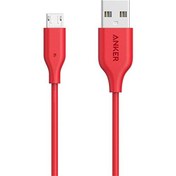 Resim Powerline 0.9M Micro USB Şarj&Data Kablosu - Kırmızı Anker