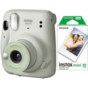 Resim Fujifilm Instax Mini 11 Yeşil Fotoğraf Makinesi 10lu Film 