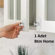 Resim Ahşap Uğur Böcekli & Nazar Boncuklu Kapı Stoperi, 1 Adet Kapı Takozu, Kapı Tutucu, Kapı Durdurucu 