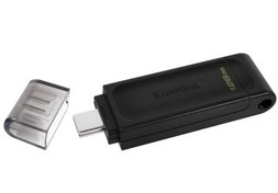 Resim Kingston DT70 128GB USB-C 3.2 Gen 1 Type-C Flash Bellek Kingston DT70 128GB USB-C 3.2 Gen 1 Type-C Flash Bellek