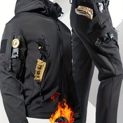 Resim 2 Adet Erkek Taktik Kışlık Ceket ve Pantolon Takımı - Ağır Hizmet Tipi - MOLLE Sistemi, Çok Cepli - Kayak, Yürüyüş, Avcılık, Eğitim için Kaliteli Outdoor Ekipman - Soğuk Hava Hayatta Kalma Kıyafeti (Aksesuar Dahil Değildir) 
