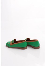 Resim Dgn 010-1 Kadin Loafer Ayakkabi Çimen Yeşili 