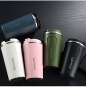 Resim Artfulabode Vakumlu Termosu Su Sızdırmaz Siyah Seyahat Paslanmaz Ofis Matarası Kahve İçin Gri Geeroyoo Çelik & - - Cn Gri - Siyah 