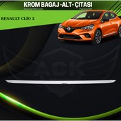 Resim ACK Dizayn RENAULT CLİO 5 ARACA ÖZEL KROM BAGAJ ALT ÇITASI PASLANMAZ ÇELİK A+ 