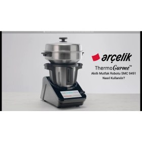 Resim Arçelik Smc 9491 Akıllı Mutfak Robotu Dondurma Makinesi Siyah - Gümüş Renkli Ergonomik Tasarım 