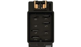 Resim Allestock Universal Diferansiyel Kilitleme Düğmesi Anahtarı 4 Pin Rocker Switch - Ampullü 24V 