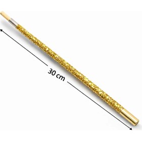 Resim Beruflic 30 cm Altın Gold Payetli Sigara Tutacağı - 1920’LER Gatsby Parti Aksesuarı 