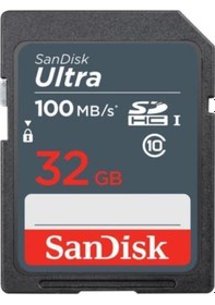 Resim Sandisk Ultra 32 GB 100mb/s SDHC Hafıza Kartı 