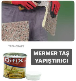 Resim DİFİX Mermer Seramik Ve Taş Yapıştırıcı / 250gr / Doğal Taş Yapıştırıcı 