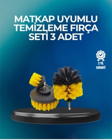 Resim dekofon Derinlemesine Temizlik İçin Dayanıklı Kıllı Matkap Fırçası Başlığı 