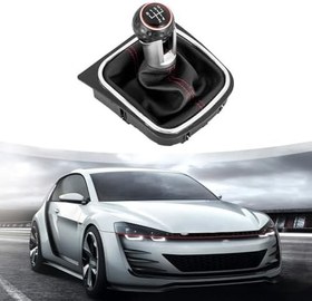 Resim 5 6 için Vites Topuzu için, ABS Malzeme Vites Kolu Kolu Anti-ve Aşınmaya Dayanıklı Tasarım, Siyah ve Kırmızı Vites Hentbol Tozu (5 vites) 