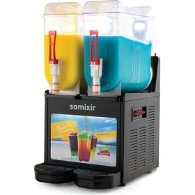 Resim SAMIXIR Slush Twin Allure Meyve Suyu Dispenseri 12+12 Litre 