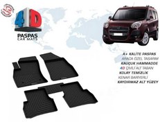 Resim Fiat Doblo 4D Havuzlu Paspas Siyah 2010-2021 Arası 