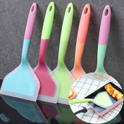 Resim Çok Yönlü Silikon Spatula - Yapışmaz, Isıya Dayanıklı, Pişirme, Karıştırma & Izgara İçin - Mükemmel Pancake, Biftek & Barbeküler İçin 