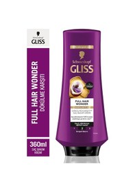 Resim Gliss Full Hair Wonder Dökülme Karşıtı Şampuan 400ml + Saç Kremi 360ml set-hnkl-5222-6364 Tüm Saçlar 