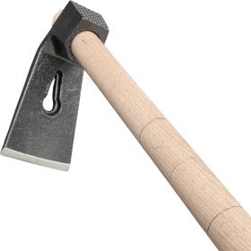 Resim Beylini Çelik Keser Ekonomik Dayanıklı Odun Bahçe Ot Çift Yönlü Ahşap Ergonomik Saplı Profesyonel 
