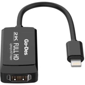 Resim Go-Des Go Des GD-8275 Lightning HDMI 2k Dönüştürücü Adaptör Lightning Av Kablo 