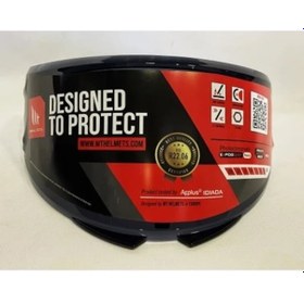 Resim Mt Vizör Siyah Renk Kask Camı V-28b 