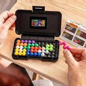 Resim 120 Meydan Okuma IQ 3D Puzzle Klasik Jigsaw Piramit Tahta Mantık Düşünce Satranç Oyunu Pirinç Boncuk Hediye Noel Hediyesi 