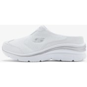 Resim Skechers Fashion Fit Kadın Beyaz Arkası Açık Spor Ayakkabı 12714TK Wht 