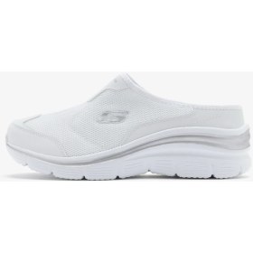 Resim Skechers Fashion Fit Kadın Beyaz Arkası Açık Spor Ayakkabı 12714TK Wht 