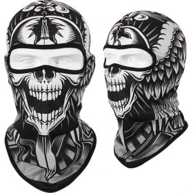 Resim Chaoduo Shop S04 Stili Tek Boyut Skull Print Bandana Balaclava Full Face Mask Scarf Outdoor Fishing Hunting Hiking Cycling Neck Gaiter Face Cover Shield (Yurt Dışından) 