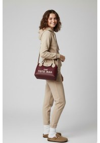 Resim Çıtçıt Detaylı The Tote Bag Nakış İşlemeli El Ve Omuz Çantası Bordo 