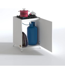 Resim Kenzlife ocak dolabı kamuran byz 85*60*56 hazır mutfak ankastre gömme ocak için arkalıksız 