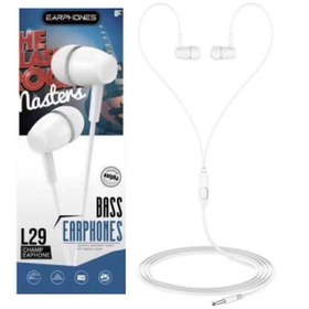 Resim Easy Tedarik L29 Platoon Bass Earphones Kulaklık Beyaz 