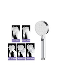 Resim 5 Fonksiyonlu Yüksek Basınçlı Duş Başlığı Yapışkanlı Mafsal Hortum Duş Seti, Siyah, 150 Cm Krom Diğer 