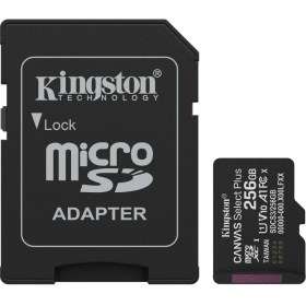 Resim Marmara Qumasch Kıngston SDCS3/256GB, Canvas Select Plus Gen3 A1, 100MB/S, Microsd Kart Bellek (Sd Adaptörlü) 