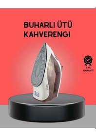 Resim Diğer Kahverengi Buharlı Ütü 2200w Sürekli Buhar 120 G Şok Buhar 